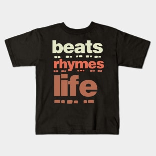 Beats Rhymes Life 22.0 Kids T-Shirt